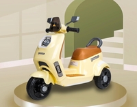 Toyzone Wizard Electric Scooty | Rechargeable Scooty 6V | Powered by 6.5 ah Battery | Music Player with Bluetoooth & USB | 6 Month Warranty on Battery | Make in India | for Kids 2+ Years (Ivory)