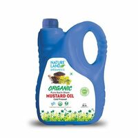 Natureland Organics Mustard (Sarson) Cold Pressed Oil 5L  (location specific)