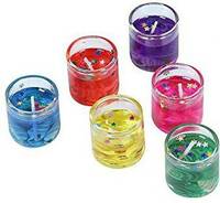 Shmaya Jelly Gel Candles for-Set of 6 (Medium Size Candle  (Multicolor, Pack of 6)