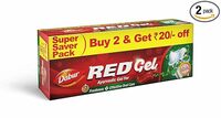 Dabur Red Gel Ayurvedic Toothpaste - 300g (150g x 2, Pack of 2) | Reduction in Bad Breath, Plaque & Gingivitis | Freshness with Protection | For Healthy Gums & Effective Dental Care