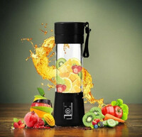 Radhe Electric Fruit Juicer Maker USB Rechargeable Mini Juicer Mixer GrinderXS149 350 W Juicer Mixer Grinder  (Electric Fruit Juicer Maker USB Rechargeable Mini Juicer Mixer GrinderXS149 | 1 Jar | Multicolor)