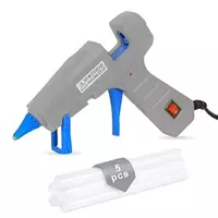 Glue Gun 30 Watt with 7mm 5 Pieces Glue Sticks 6 inch Transparent
