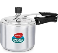 Pigeon by Stovekraft 3 Litre Special Aluminium Inner Lid Non-Induction base Pressure Cooker (Silver) BIS Certified