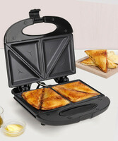 Moonstruck by Moonstruck 4 slice 750 WATT electric sandwich maker Grill, Toast  (Black)