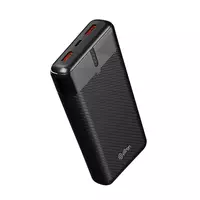 pTron Dynamo Surge 20000mAh 22.5W Fast Charging Power Bank, Supports VOOC/Wrap/Dash USB Charging, USB Type-C Input, 20W PD Fast Charging, 3 Outputs, 1 Input & Multiple Layers of Protection (Black)