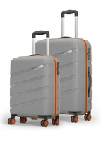 Magnum by Safari Hard Body Set of 2 Luggage 8 Wheels - Magnum Evolix 2P set 4W - Grey on Flipkart