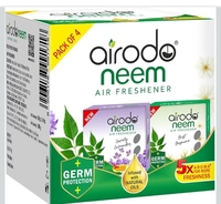 AIRODO Neem Bathroom Air Freshener Assorted Blocks|Mixed Fragrance|30 Days Long Lasting (4 x 50g)