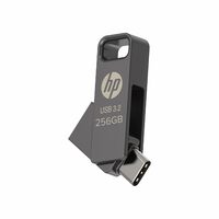 HP 886C 256GB OTG Flash Drive 3.2 Rock/USB Metallic Swivel Design/Durable Metal Material