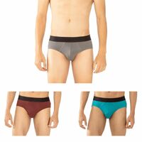 Chromozome Mens Modal-Stretch Briefs (Pack of 3)