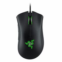 Razer DeathAdder Essential Wired Gaming Mouse 6400DPI Green Light – Black