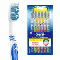 Oral-B Cavity Defense Soft Manual Toothbrush For Adults (Super Saver Family Pack of 6)