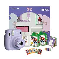 Fujifilm Instax Mini 11 Instant Camera (Lilac Purple) Happiness Box with 40 Shots, Compact