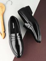  Anouk Men Solid Slip On Formal Loafers