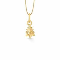 P.N.Gadgil Jewellers 22 Karat (916) BSI Hallmarked Yellow Gold Ganesha Religious Pendant 