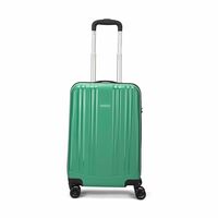 Aristocrat Polypropylene Spinner Fronx Cabin Trolley Bag 55cm Small Hard Sided Luggage|Smooth 8 Wheels Suitcase for Travel|Combination Lock with Sturdy Zipper|3 Years Domestic Warranty (Pista Green)