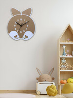 Buy OLIVE TREE Beige & White Contemporary Analogue Non Ticking Wooden Wall Clock