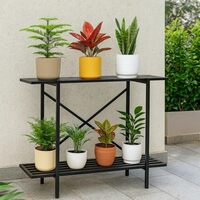 ecofynd Adam Plant Stands for Outdoor Balcony, Flower Pot Stand for Indoor Plants
