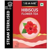 TE-A-ME - Hibiscus Tea - 50 gm (50+ Cups) | Supports - SKIN GLOW ENHANCING | Flower Based - Herbal | Caffeine Free - Tangy Flavor | Hibiscus Tea Leaves | Diwali Gift