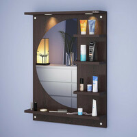 ANIKAA LED Light Dressing Mirror Engineered Wood Dressing Table 