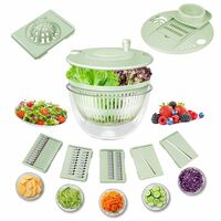 Lienffy Salad Spinner Large-5.3 Qt Vegetables Fruits Wash Spinner Bowl,Lettuce Spinner Dryer with 5 Blades