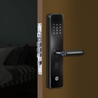 Yale YDME 100 NxT, Smart Door Lock with Biometric, Pincode, RFID Card & Mechanical Keys, Color- Black, for Home & Office (Free Installation)…