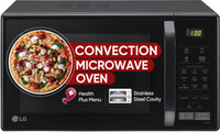 LG 21 L Black, Auto Cook Menu, Defrost, Stainless Steel Cavity, Convection Microwave Oven (MC2146BV, Black)