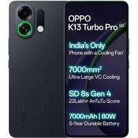 Oppo K13 Turbo Pro 5G (8GB RAM / 256GB Storage) Midnight Maverick at Rs. 35,999