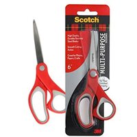 Scotch 6-inches Stainless Steel Multi-Purpose Scissor (Red)