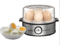 Lifelong Regalia Stainless Steel Egg Boiler (360W, ‎LLEB05, Silver & Black)(location specific)