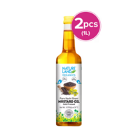 Natureland Organics Mustard Oil 1L × 2 (location specific)