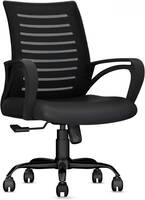 Flipkart Perfect Homes SitWell Back Ergonomic Office Heavy Duty Black Mesh Office Executive Chair  (Black, DIY(Do-It-Yourself))