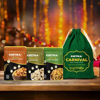 Khetika Dry Fruits Heritage Dry Fruits Gift Potli Almonds, Cashews & Raisins 400 g(location specific)