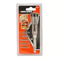 BLACK+DECKER A7197-XJ 12-in-1 Transparent Precision Pen Screwdriver, Includes 6 Precision Double Inserts & Screwdriver