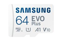 Samsung EVO Plus 64GB Micro SDXC w/SD Adaptor, Up-to 160MB/s, Expanded Storage for Gaming Devices