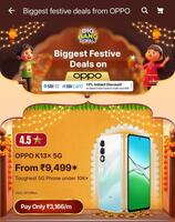 Oppo K13x @ 9499 Only : Tonight 12am