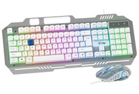 EVM EnClaw WDKM-612 Combo Set Designed for Gaming (White)