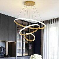 Desidiya® Modern Double 3-Ring LED Pendant Light Lamp - Warm White Light