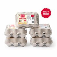 Zepto : Relish White Eggs - Pack of 6 pcs X 5