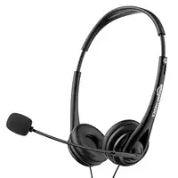 amazon basics On-Ear Wired Headphones with Boom Mic