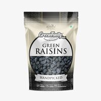 GreenFinity Premium Afghani Seedless Fresh Black Raisins - 1Kg, Vacuumed Pack