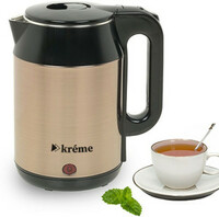 Kreme GH-UMS-1859-NEW Electric Kettle (2 L, Gold)