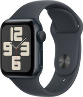 Apple Watch SE 2 GPS 40mm (2nd Gen) Midnight Aluminium with Midnight Sport Band  (Midnight Strap, Free Size)