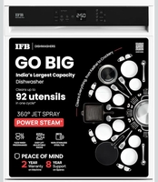 IFB 14 Place Settings with Deep Clean® Technology Freestanding Dishwasher (Neptune FX14, White, 70° Hot Water Wash with Hygienic Steam Drying, Perfect for Indian Utensils)
