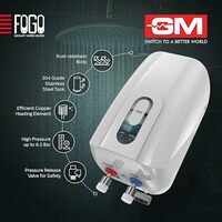 GM Fogo 3 L Instant Water Geyser (White)