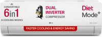 LG 2025 Model AI Convertible 6-in-1 Split 1.5 Ton 5 Star Split AI Dual Inverter with Faster Cooling