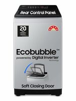 Samsung 8 kg, 5 star, Eco Bubble Tech, Digital Inverter Motor, Soft Closing Door, Fully-Automatic Top Load Washing Machine (WA80BG4441BGTL, Light Gray)