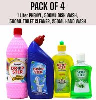  Dropster PACK OF 4 (1 LITER PHENYL, 500ML DISH WASH GEL, 500ML TOILET CLEANER, 250ML HAND WASH) on Flipkart