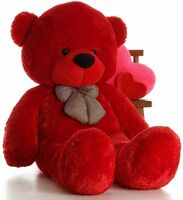 Red colour teedy bear on Flipkart