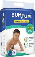 Bumtum Superlock Diapers Pants (L, 60 Pieces) 