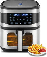 KENT Digital Air Fryer8L|Grill,Roast|Upto80%Less Oil Usage|Touch Control Panel Air Fryer (8 L)